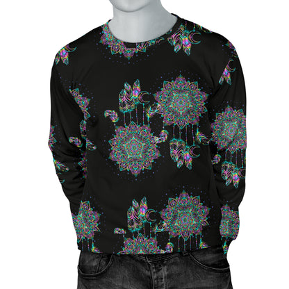 Dream Catcher Colorful Hand Draw Men Long Sleeve Sweatshirt