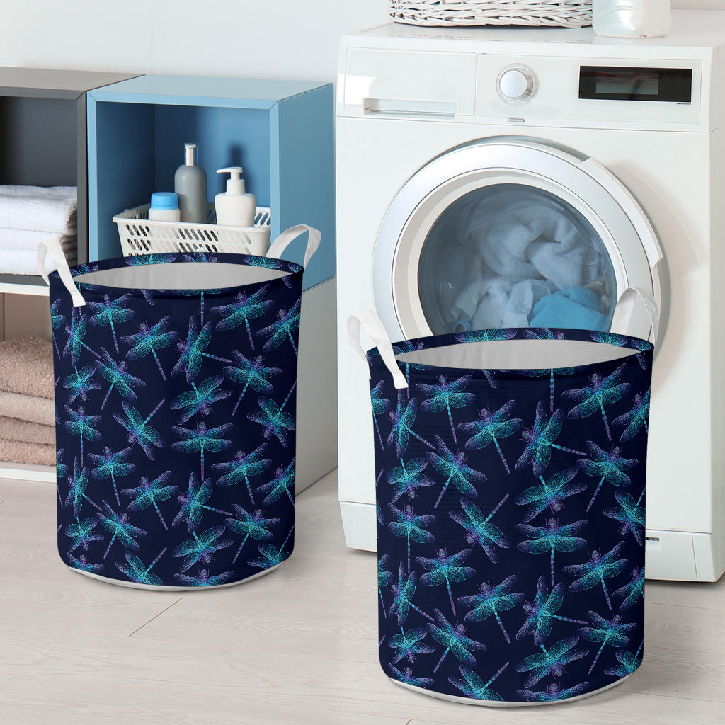 Dragonfly Hand Drawn Style Print Laundry Basket