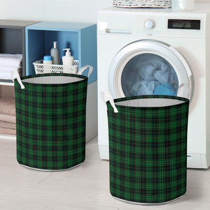 Green Tartan Plaid Pattern Laundry Basket