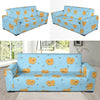 Pomeranians Pattern Print Design A03 Sofa Slipcover