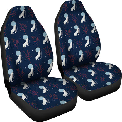 Wolf Moon Print Design LKS304 Car Seat Covers