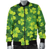 Shamrock Clover Print Men Bomber Jacket