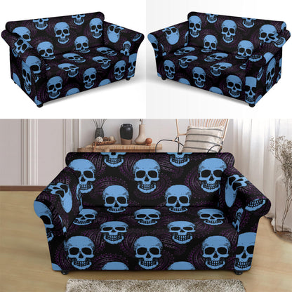 Skull Print Design LKS3012 Loveseat Couch Slipcover