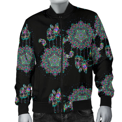 Dream Catcher Colorful Hand Draw Men Bomber Jacket