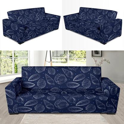 Seashell Print Design LKS3011 Sofa Slipcover