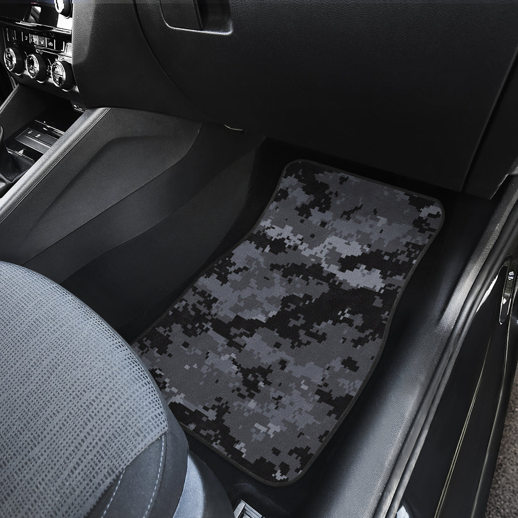 ACU Digital Black Camouflage Car Floor Mats Front Back