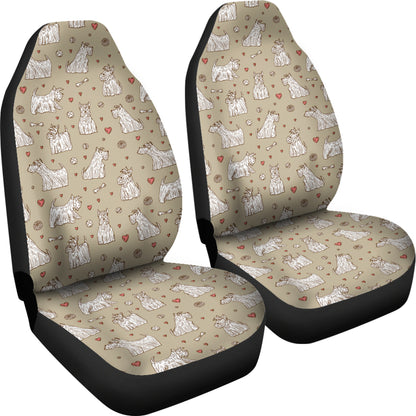 Scottish Terriers Print Design LKS3017 Car Seat Covers