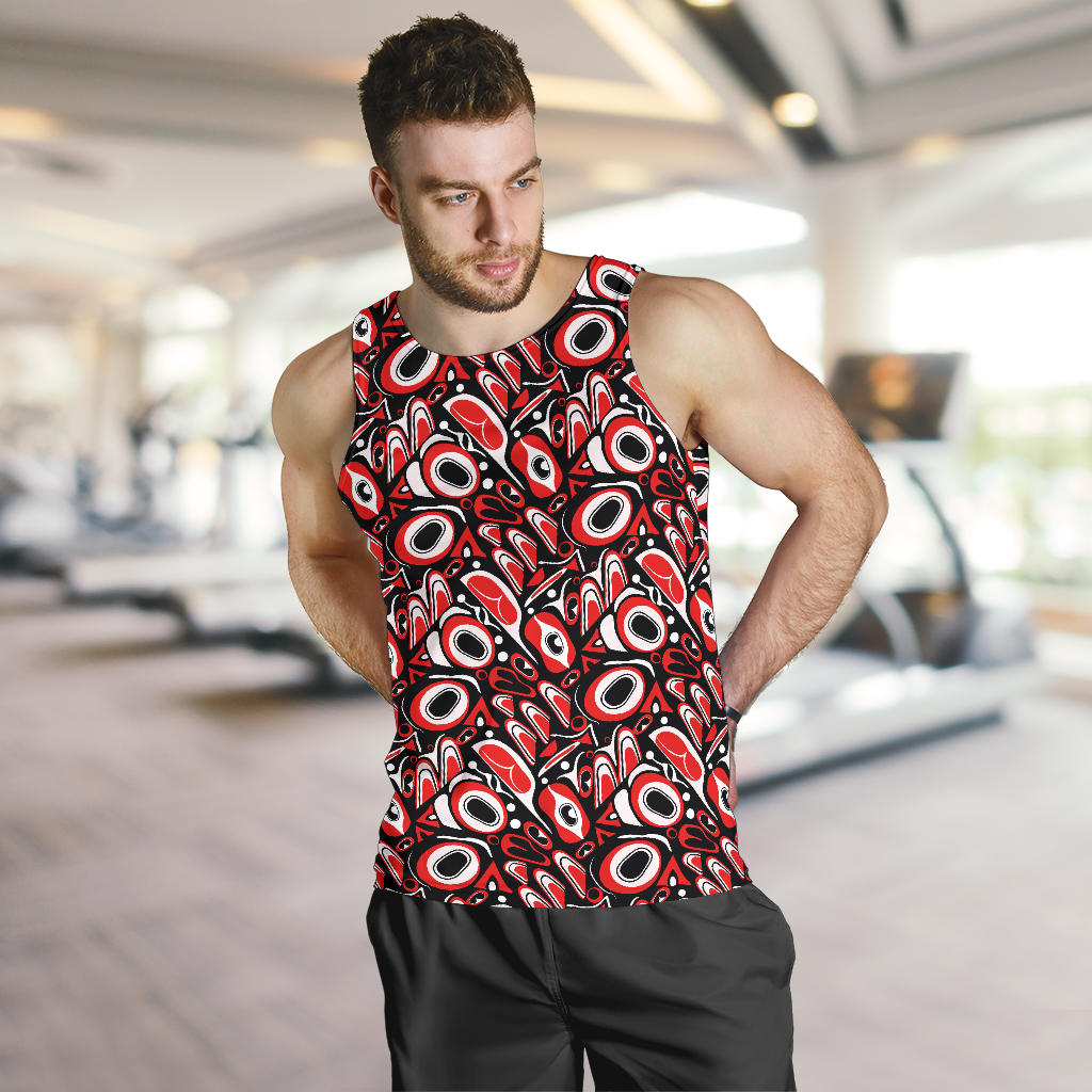 Totem Pole Texture Design Men Tank Top