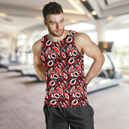 Totem Pole Texture Design Men Tank Top