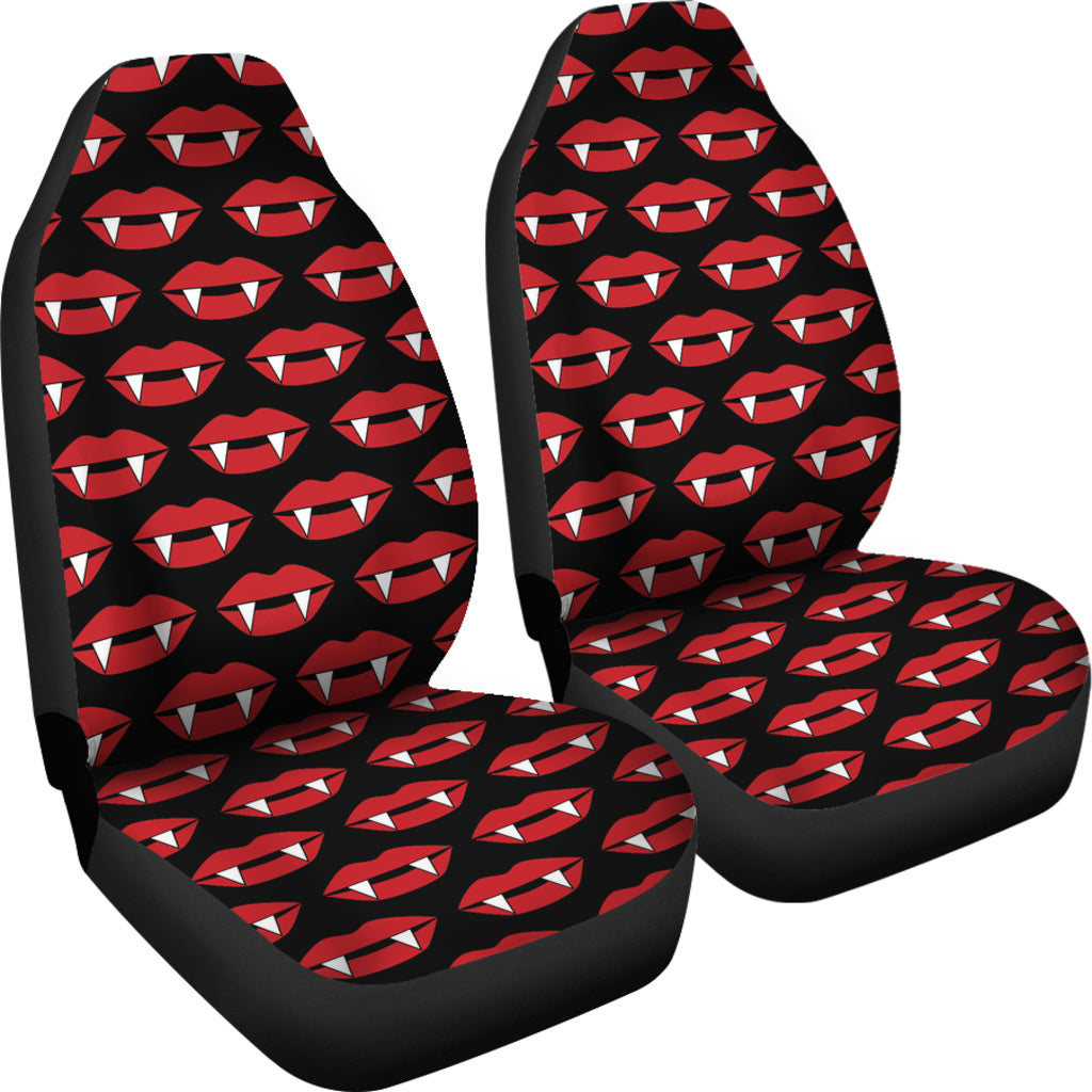 Vampire Lips Print Design LKS302 Car Seat Covers