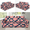 Rose Pattern Print Design A03 Sofa Slipcover