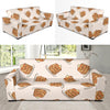 Pancake Pattern Print Design A01 Sofa Slipcover