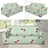 Karate Pattern Print Design 02 Sofa Slipcover