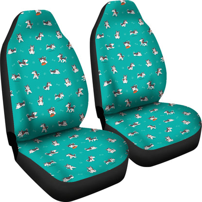 Siberian Huskies Print Design LKS303 Car Seat Covers