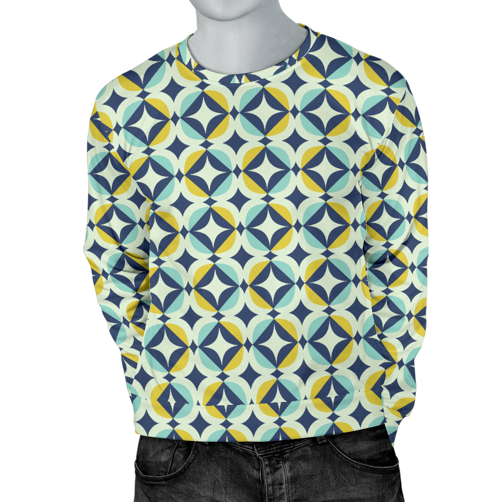 Swedish Design Pattern Men Long Sleeve Sweatshirt