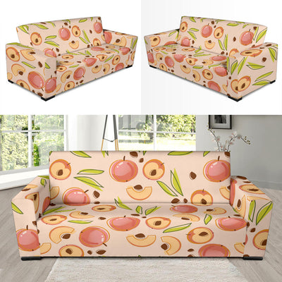 Peach Pattern Print Design A01 Sofa Slipcover