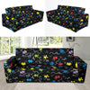 Autism Awareness Pattern Print Design 01 Sofa Slipcover