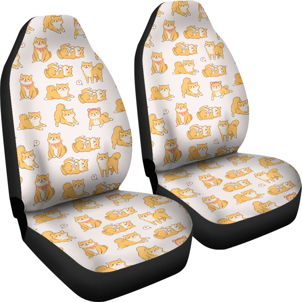 Shiba Inu Print Design LKS308 Car Seat Covers