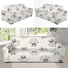 Karate Pattern Print Design 01 Sofa Slipcover