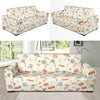 Beach Themed Pattern Print Design 05 Sofa Slipcover