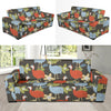 Guinea Fowl Pattern Print Design 02 Sofa Slipcover