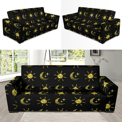 Sun Moon Print Design LKS304 Sofa Slipcover