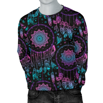 Dream catcher boho mandala Men Long Sleeve Sweatshirt