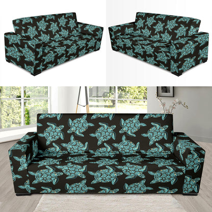 Sea Turtle Print Design LKS302 Sofa Slipcover