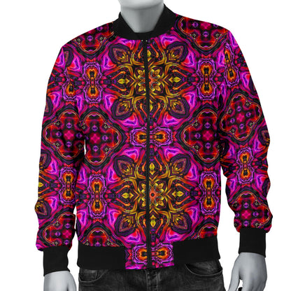 kaleidoscope Abstract Print Design Men Bomber Jacket