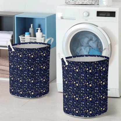 ZodiacThemed Design Print Laundry Basket