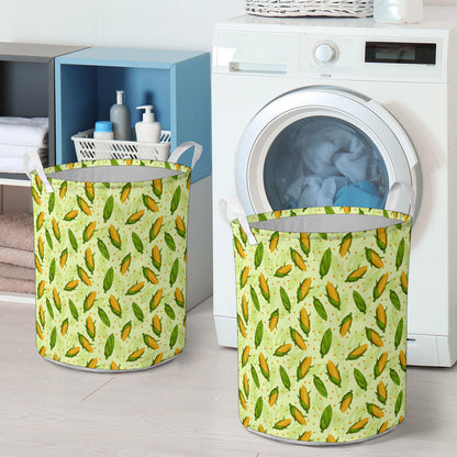 Agricultural Fresh Corn cob Print Pattern Laundry Basket