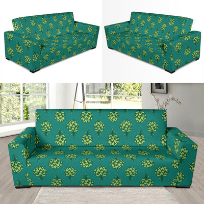 Artichoke Pattern Print Design 04 Sofa Slipcover