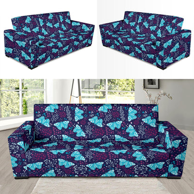 Butterfly Pattern Print Design 011 Sofa Slipcover