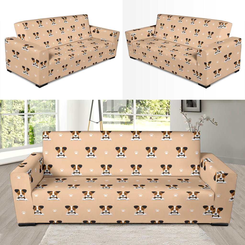 Russell Terriers Print Design LKS3011 Sofa Slipcover