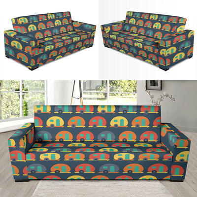 Camper Pattern Print Design 02 Sofa Slipcover