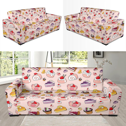 Cake Pattern Print Design 01 Sofa Slipcover