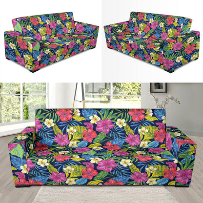 Hibiscus Print Design LKS3010 Sofa Slipcover