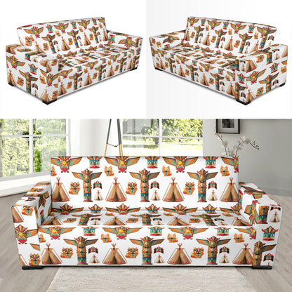 Totem Native Print Design LKS303 Sofa Slipcover
