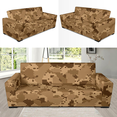 ACU Desert Digital Pattern Print Design 01 Sofa Slipcover