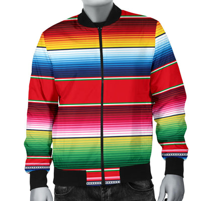 Serape Pattern Men Bomber Jacket