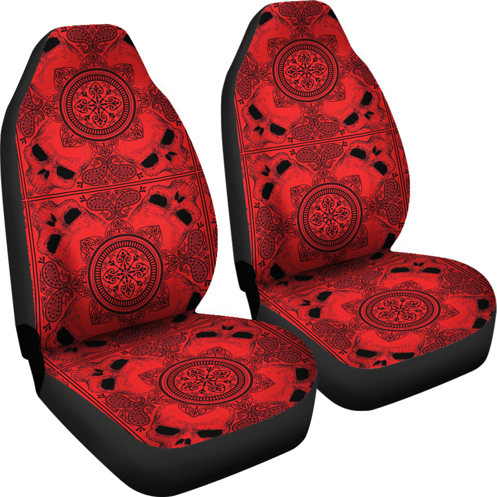 Bandana Red Print Design LKS304 Car Seat Covers
