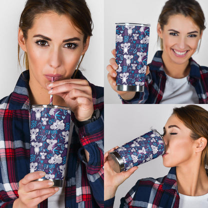 Koala Cute Themed Design Print Tumbler