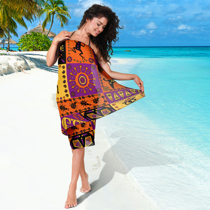 African Pattern Print Design 02 Sarong Pareo Wrap