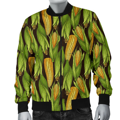 Agricultural Corn cob Print Men Bomber Jacket