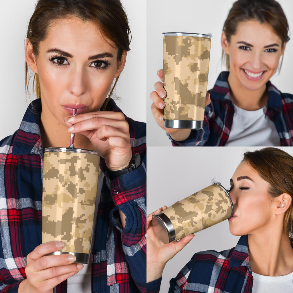 ACU Digital Desert Camouflage Tumbler