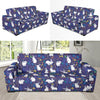 Bunny Pattern Print Design 01 Sofa Slipcover