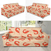 Prawn Pattern Print Design 02 Sofa Slipcover