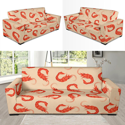 Prawn Pattern Print Design 02 Sofa Slipcover