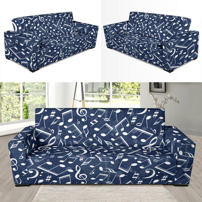 Music note Pattern Print Design A02 Sofa Slipcover