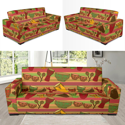 Percussion Pattern Print Design 01 Sofa Slipcover